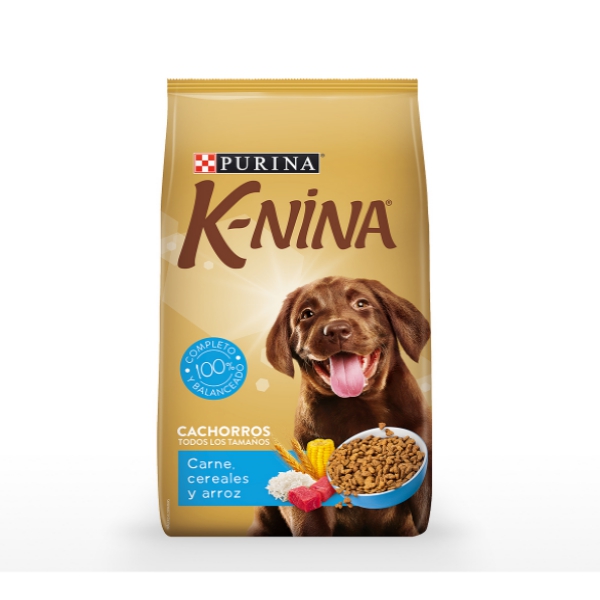 Purina K-Nina Cachorro Carne-Arroz-Cereal 4Kg.