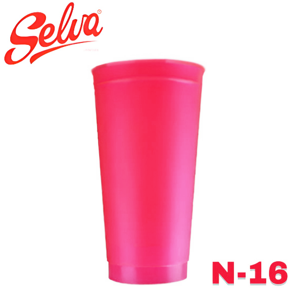 Selva Flexy Neon Rojo Vasos N°16 (473 ML) X 8 Unidades