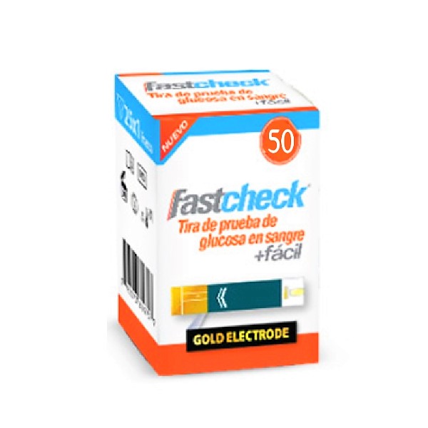 Tiras Para Glucosa X 50 Test Fastcheck