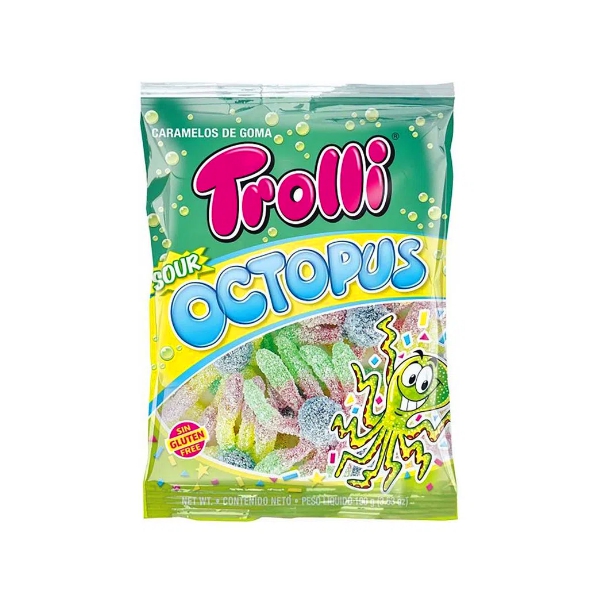 Trolli Caramelos Gomitas Sour Octopus 100Gr