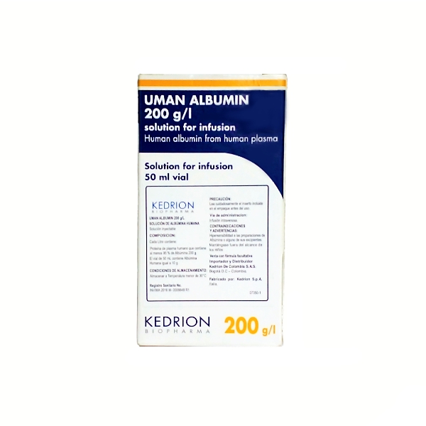 Uman Albumina Humana Ampolla 200Gr/50Ml Kedrion Biopharma