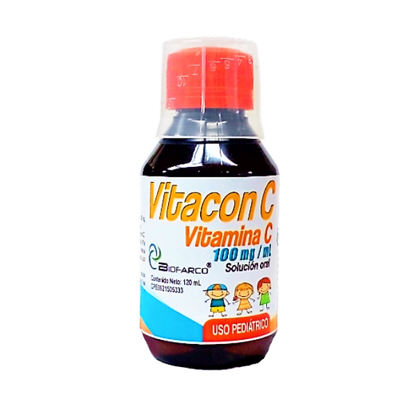 Vitacon C Vitamina C Jarabe Pediátrico 100Mg/Ml X 120Ml Biofarco