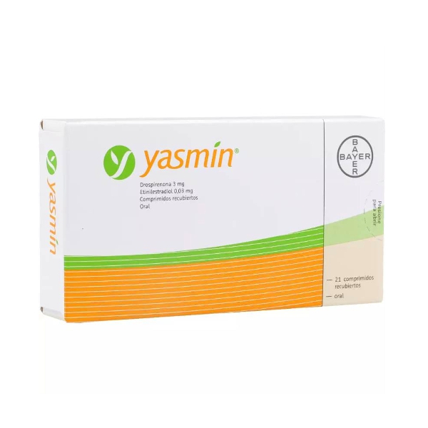 Yasmin Drospirenona+Etinilestradiol 3Mg/0.03Mg X 21 Comprimidos Bayer