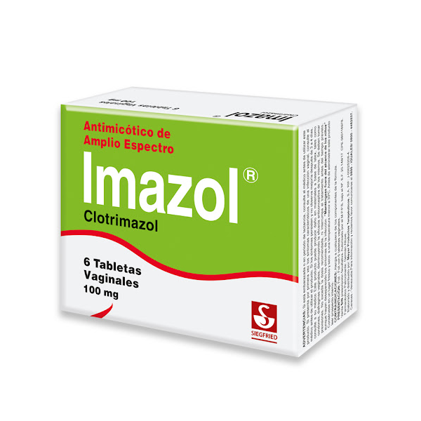 Imazol Clotrimazol 100Mg X 6 Tabletas Vaginales Siegfried