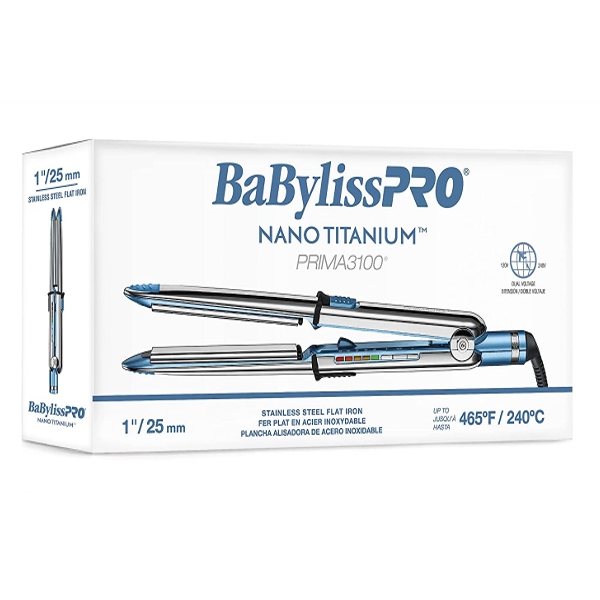 Babylisspro Nano Titatium Plancha 1Pul Para Cabello Prima 3100