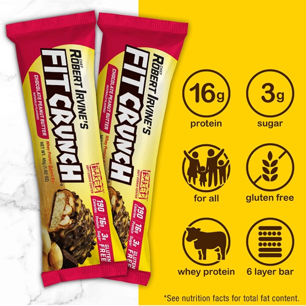 Fit Crunch Protein Barra Mani-Caramelo 46Gr. - Imagen 3