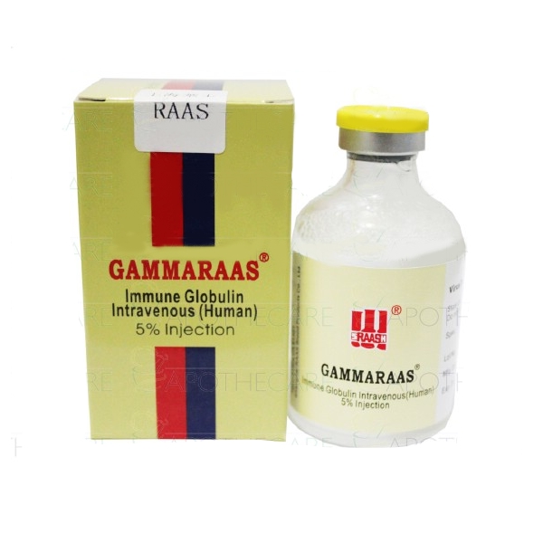 Gammaraas Inmunoglobulina Humana Ampolla 5% Vial X 100Ml Delta