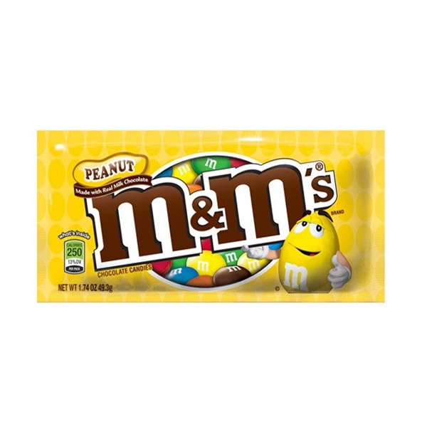 M&M Chocolate Peanut Candies X 47Gr.