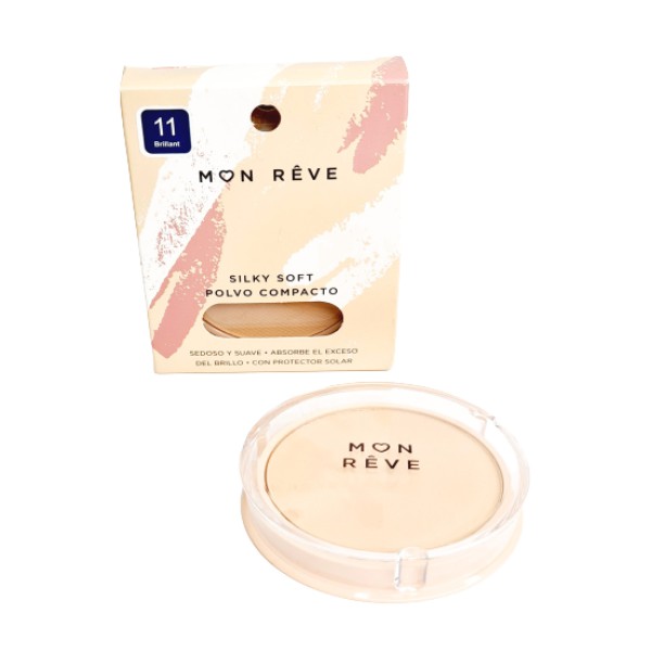 Mon Reve Polvo Compacto Silky Soft Sin Espejo 11-Brillant 17Gr