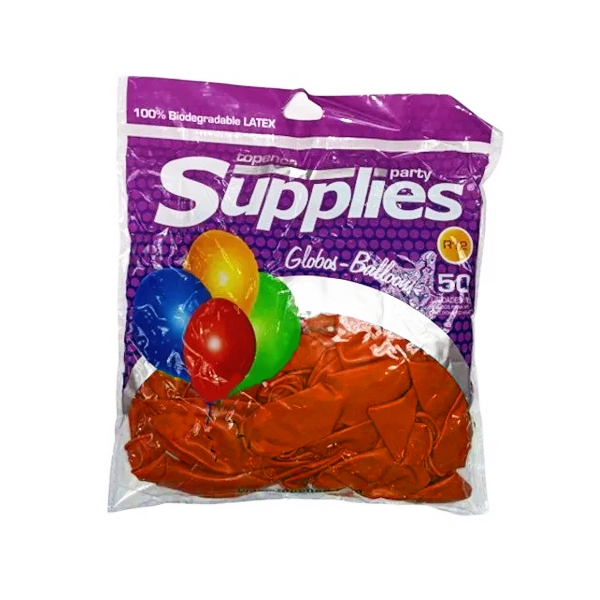 Supplies Party Globos Naranja X 50 Piezas - Imagen 2