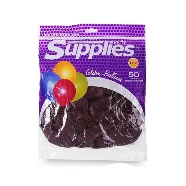 Supplies Party Globos Vinotinto X 50 Piezas - Imagen 2