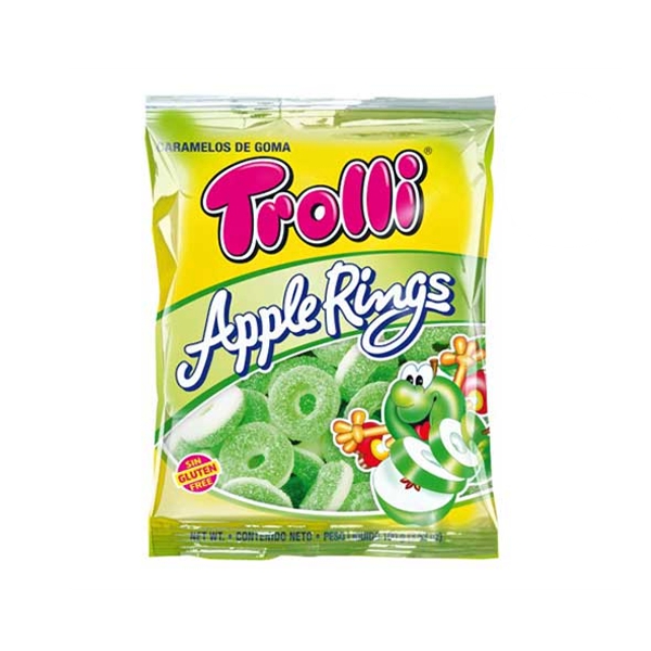 Trolli Caramelos Gomitas Apple Rings 100Gr
