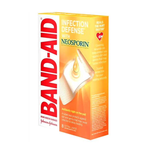 Band-Aid Curitas -Antibioticas Neosporin X 8 Unidades
