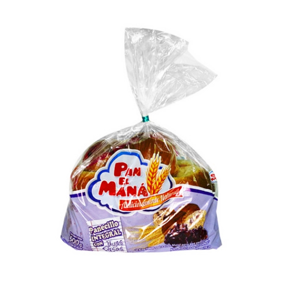 El Mana Pan Panecillo Integral Con Fibra X 500Gr