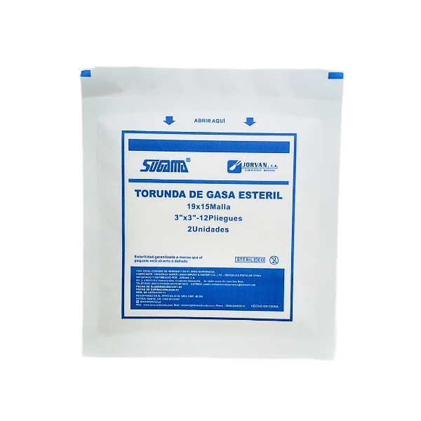 Gasa Esteril (3X3) X 2 Unidades Sugama