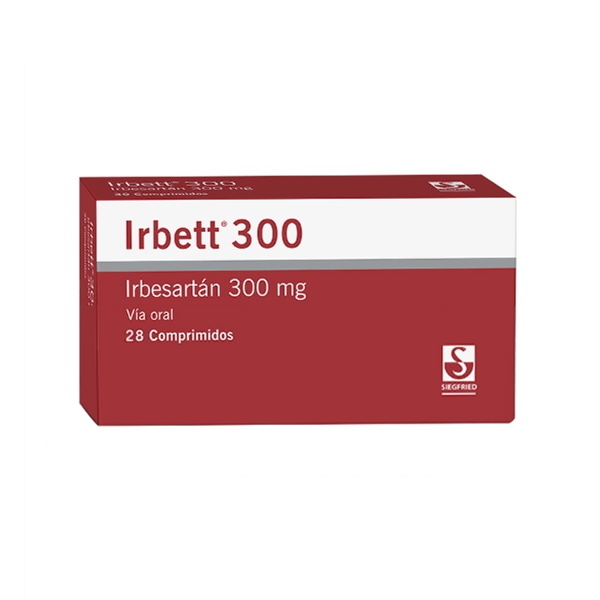 Irbett Irbesartán 300Mg X 28 Tabletas Siegfried