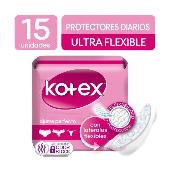 Kotex Protectores Diarios Ultra Flexible X 15 Unidades
