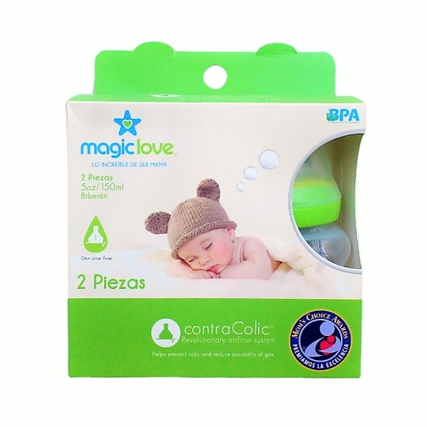 Magic-Love Set.2 Piezas Teteros Verde 5Oz/150Ml 10512G
