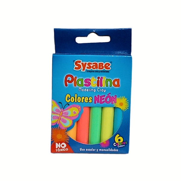 Sysabe Plastilina 6 Colores Neon 1727008