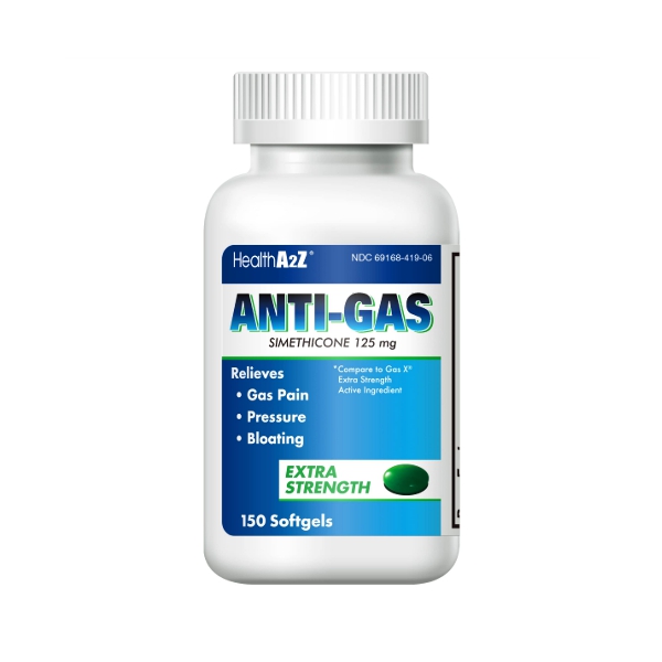 Anti-Gas Simeticona 125Mg X 15 Cápsulas Healtha2Z