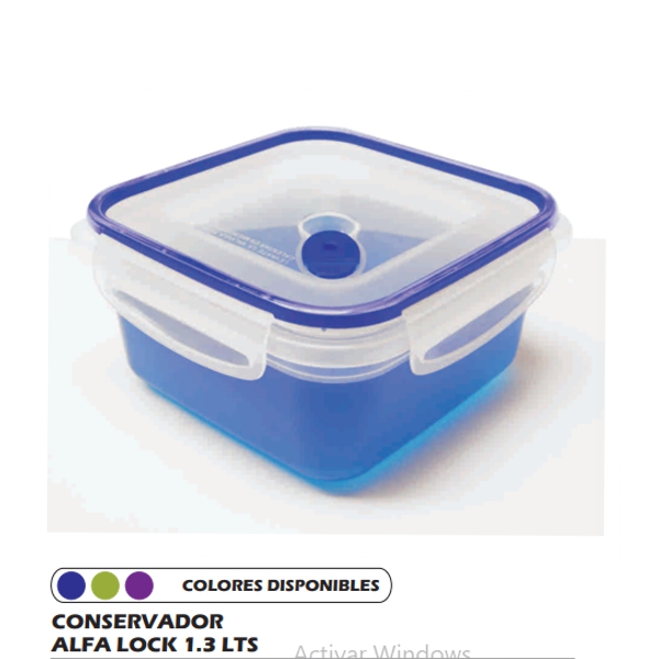 Alfa Consevador Lock Cuadrado 1.3Lt