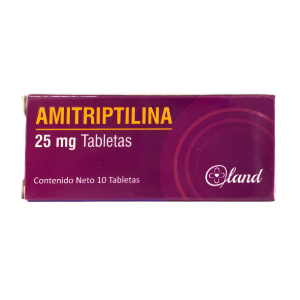 Amitriptilina 25Mg X 10 Tabletas Land