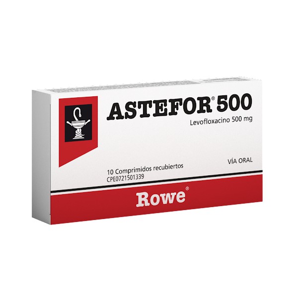Astefor Levofloxacina 500Mg X 10 Comprimidos Rowe
