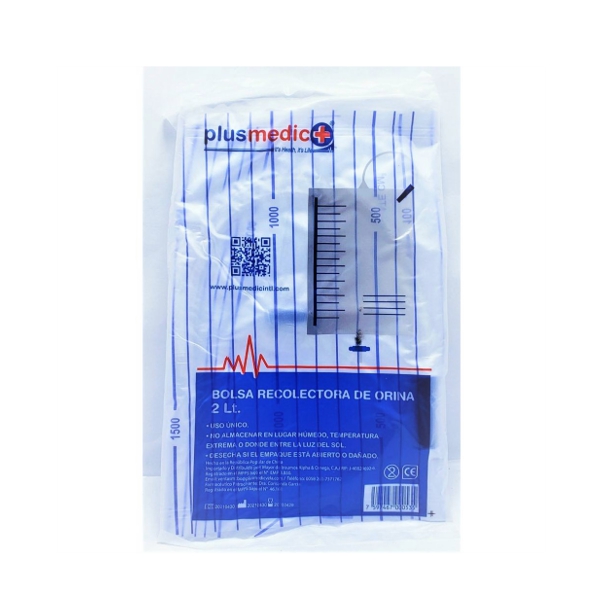 Bolsa Recolectora De Orina 2Lt Plusmedic