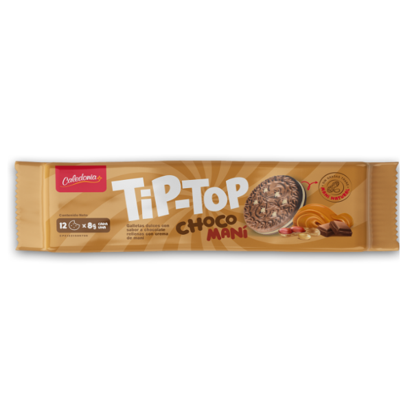 Caledonia Galletas Tip-Top Choco-Mani 96Gr.