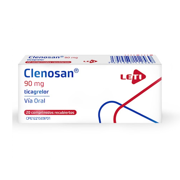 Clenosan Ticagrelor 90Mg X 20 Comprimidos Leti