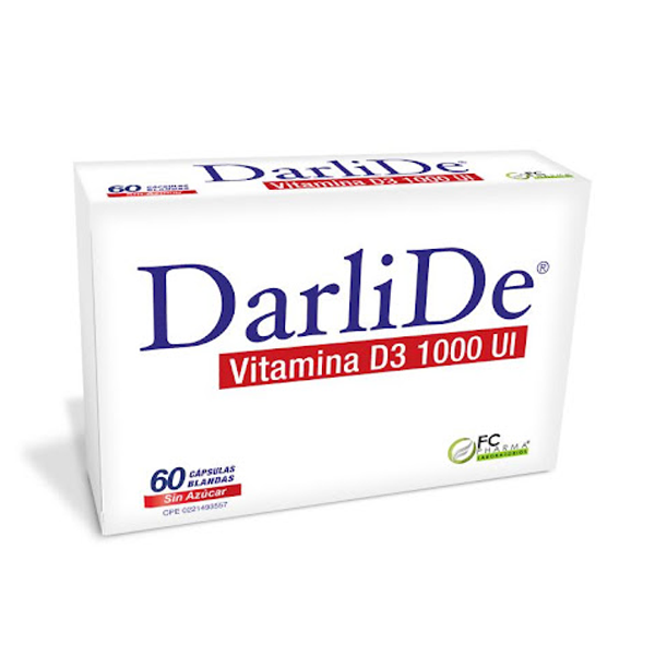 Darlide Vitamina D X 60 Cápsulas Blandas Sin Azúcar Fc Pharma