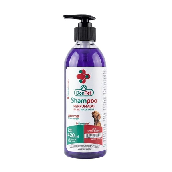 Donpet Shampoo Para Mascotas Perfumado X 420Ml. Farmadon