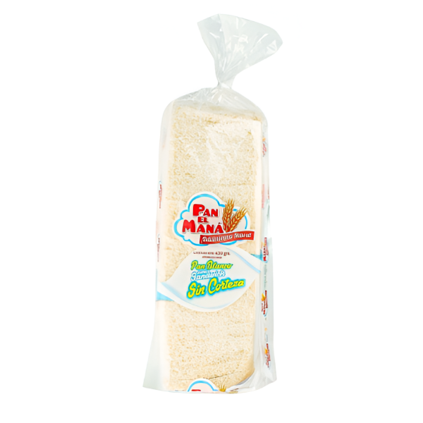 El Mana Pan Blanco Sandwiches Sin Corteza X 430Gr