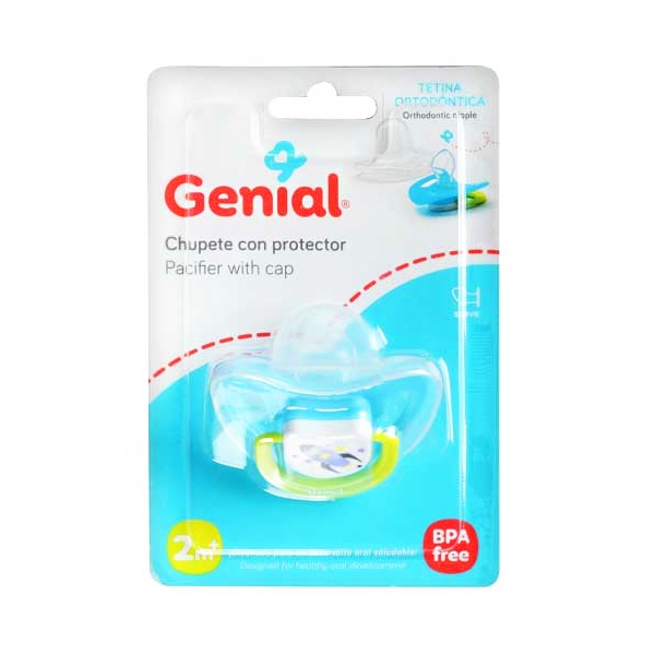 Genial Chupete Con Protector 2M+ Gn-Pf3635