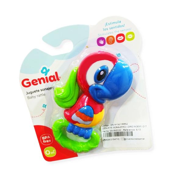 Genial Juguete Sonajero Baby Rattle 0M+ - Imagen 2