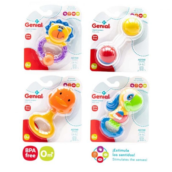 Genial Juguete Sonajero Baby Rattle 0M+