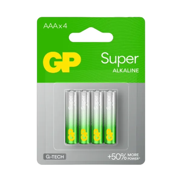 Gp Pilas Super Alkaline Aaa X 4Unidades.