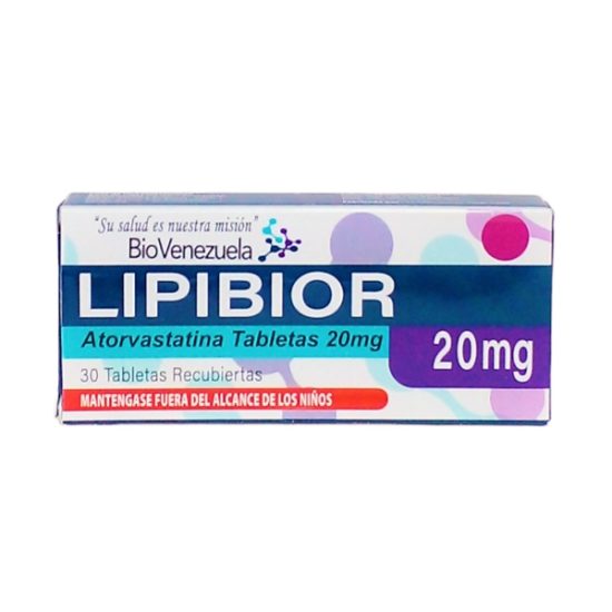Lipibior Atorvastatina 20Mg X 30Tabletas Biovenezuela - Farmadon - La ...