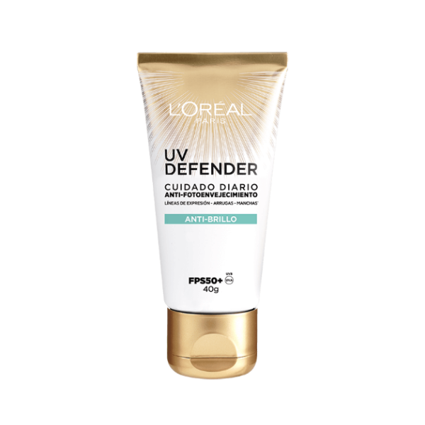 Loreal Uv Defender Anti-Brillo Fps50+ Ácido Hialurónico 40Gr.