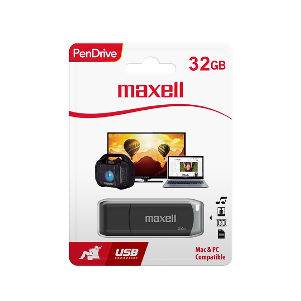 Maxell Pendrive Usb 32Gb. Gris Claro