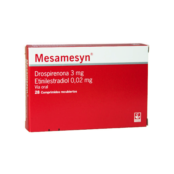 Mesamesyn Drospirenona+Etinilestradiol 3Mg/0.02Mg X 28 Comprimidos Siefgried