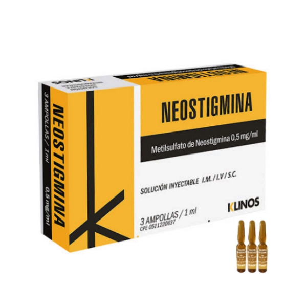 Neostigmina 0.5Mg/Ml I.M/I.V/S.C X 3 Ampolla Klinos