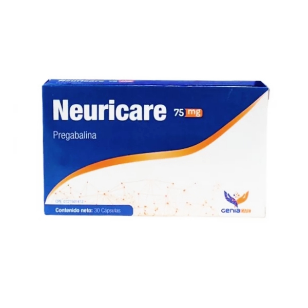Neuricare Pregabalina 75Mg X 30 Cápsulas Geniacare