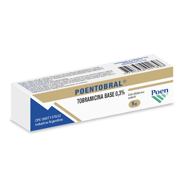 Poentobral Tobramicina Gel Oftálmico 0.3% X 5Gr Poen