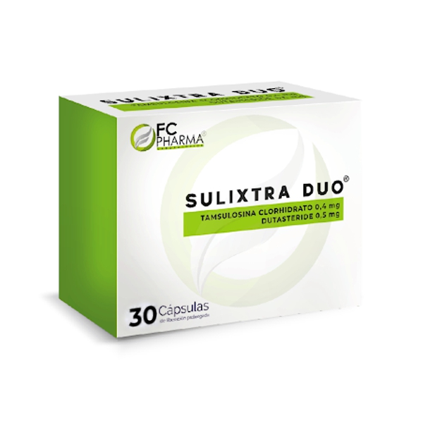 Sulixtra Duo Dutasterida+Tamsulosina X 30 Cápsulas FC Pharma