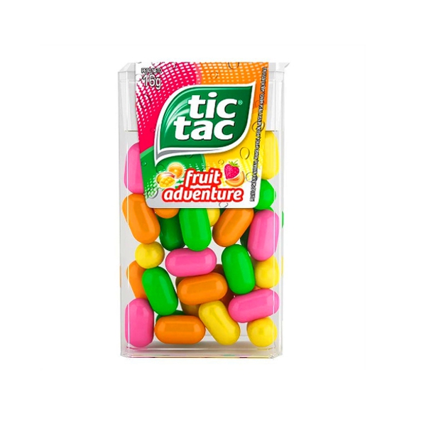 Tictac Caramelos Fruit Adventure X 12Unidades 16Gr