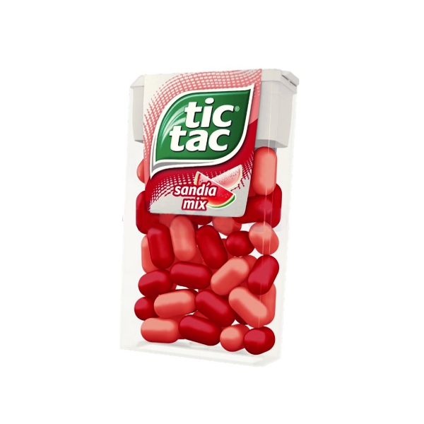 Tictac Caramelos Sandia Mix X 12 Unidades 16Gr
