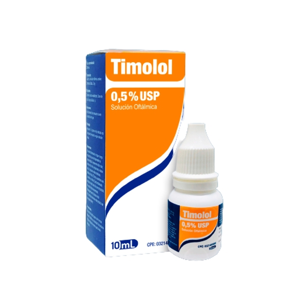 Timolol 0.5% Usp Solución Oftálmica X 10Ml. Lapreven