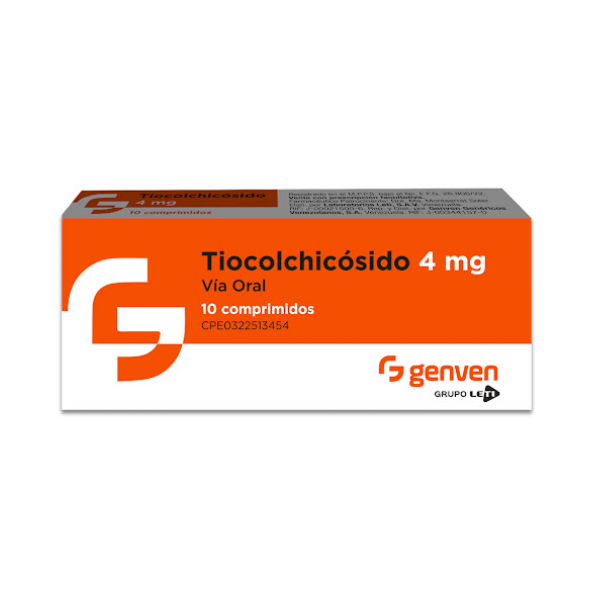 Tiocolchicósido 4Mg X 10 Comprimidos Genven