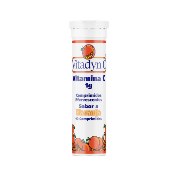 Vitadyn C Vitamina C 1Gr. X 10 Comprimidos Efervecentes Naranja Oftalmi